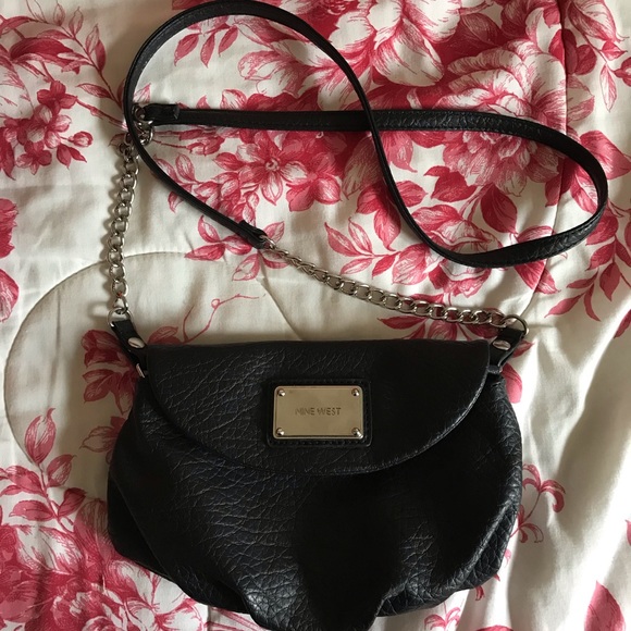 NWOT Nine West black crossbody purse - Picture 1 of 3
